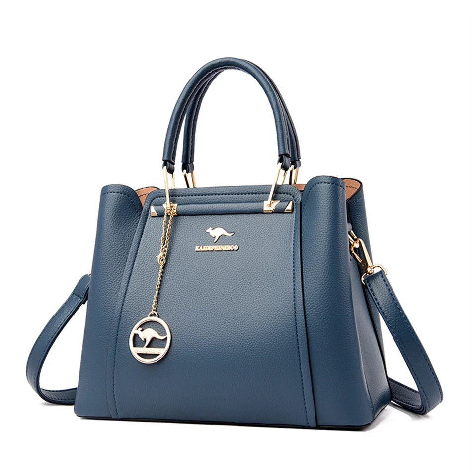 ZAFFIORA Bolsa VANDERWAH em Couro Split – Sofisticação Atemporal em Cada Detalhe