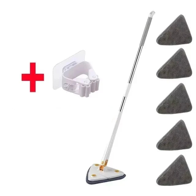 Mop Premium Triangular ZAFFIORA — Limpeza Eficiente com Design Sofisticado