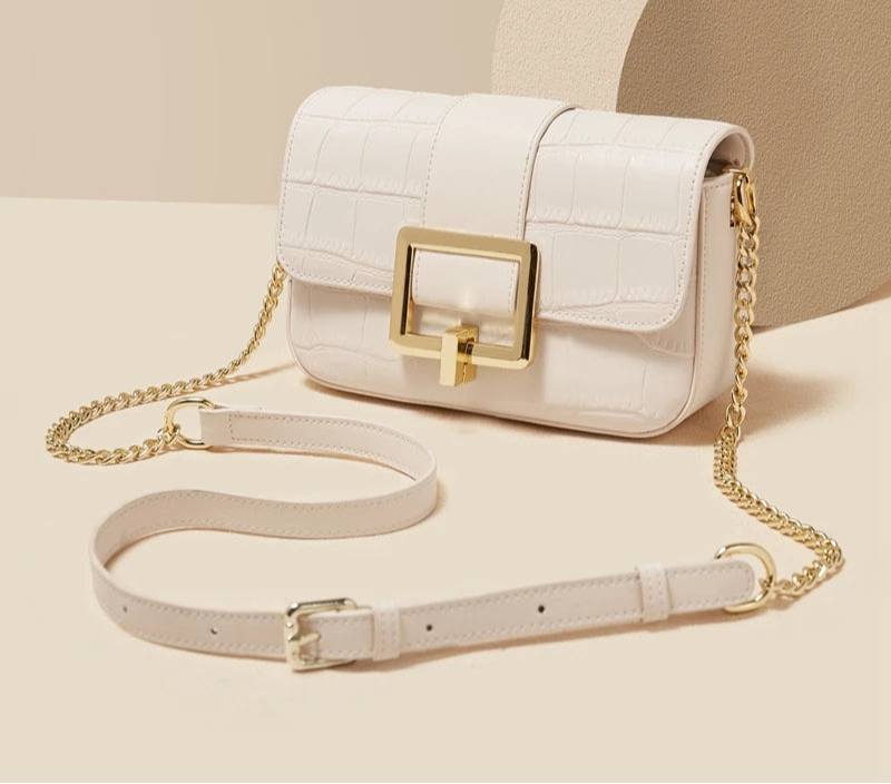 ZAFFIORA | Bolsa Feminina FOXER em Couro Legítimo – Design Exclusivo, Estilo Sofisticado