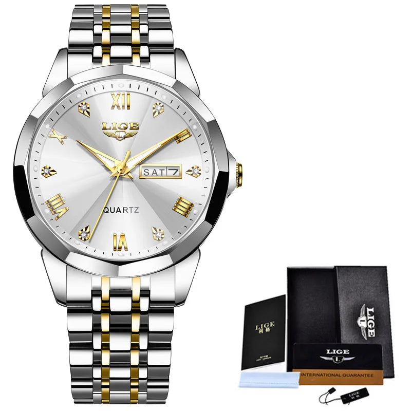 Relógio Feminino LIGE by ZAFFIORA — Estilo Atemporal, Funções Inteligentes e Elegância em Cada Detalhe