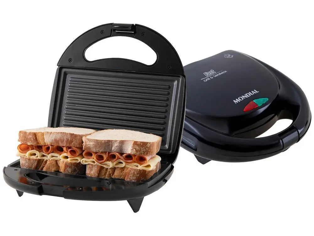 ZAFFIORA | Sandwiches Mondial Fast Grill S-12 Black 750W - 110V