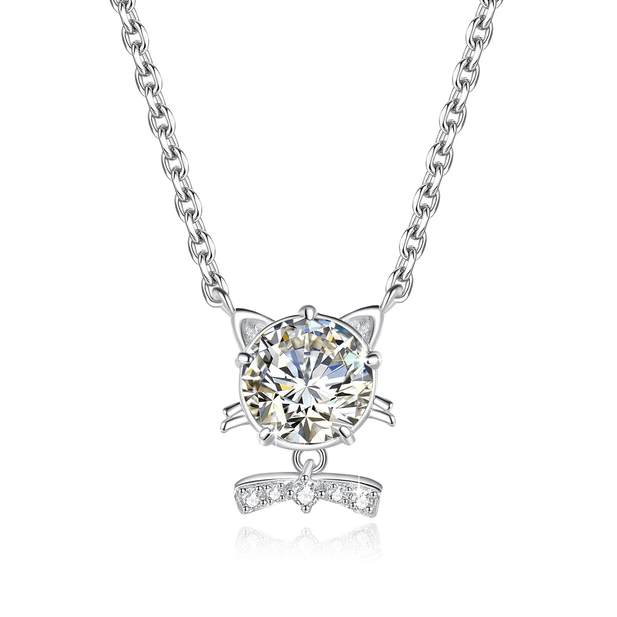 Colar ZAFFIORA Moissanite em Prata 925 com Certificação GRA – Joia Exclusiva com Design Delicado e Brilho Incomparável