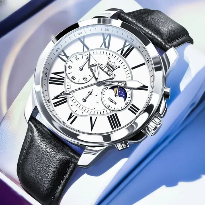 Relógio Masculino OLEVS 3632 by ZAFFIORA – Luxo, Durabilidade e Alta Performance com Design Sofisticado