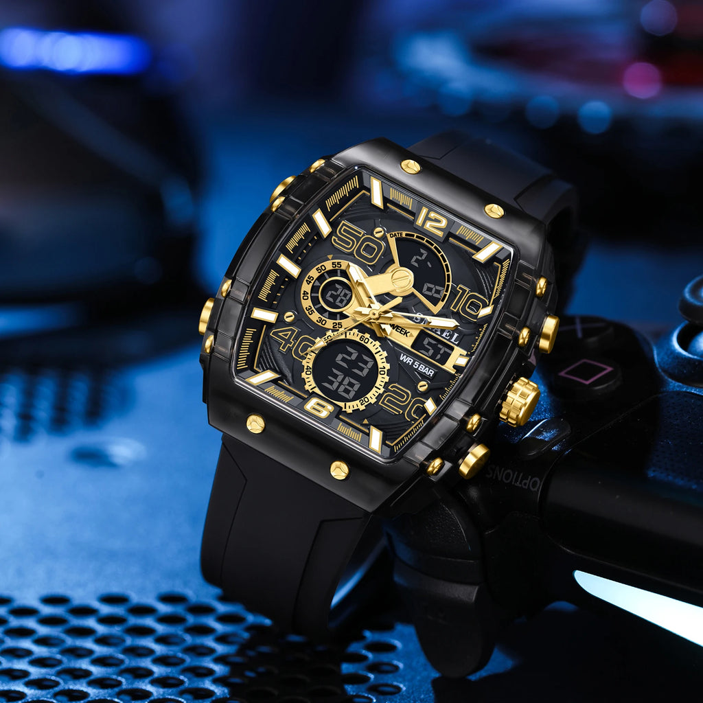 Relógio Masculino ZAFFIORA SMAEL 8109 – Sofisticação Esportiva para Homens que Valorizam Funcionalidade e Estilo