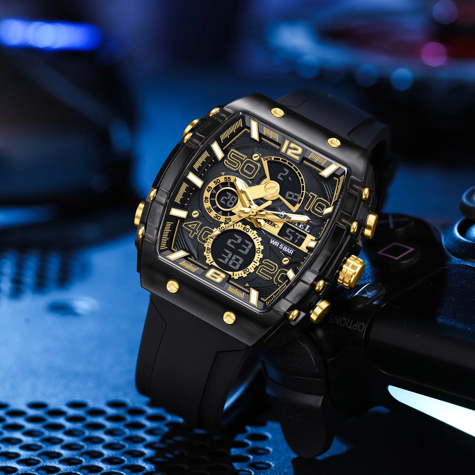 Relógio Masculino ZAFFIORA SMAEL 8109 – Sofisticação Esportiva para Homens que Valorizam Funcionalidade e Estilo