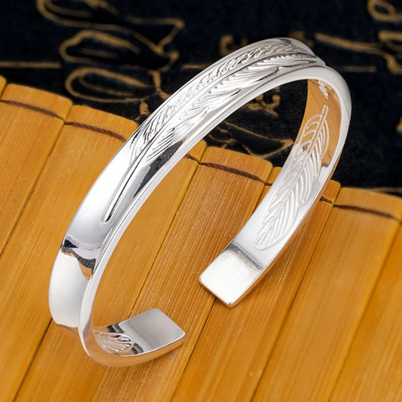 Pulseira Unissex PANJBJ em Prata Ajustável 20g – Design de Elos Clássicos, Leve e Sofisticada – ZAFFIORA