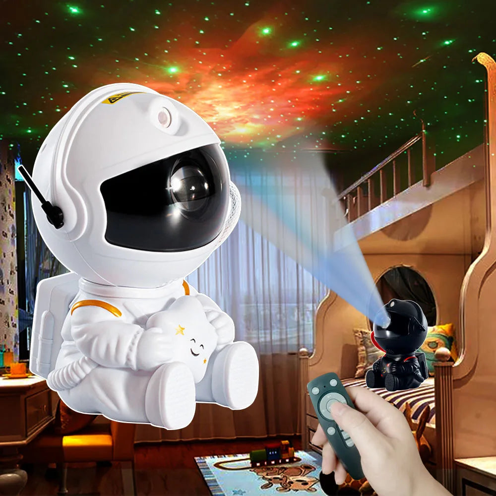Projetor Astronauta Galaxy LED ZAFFIORA – Leve o Universo para o Seu Quarto