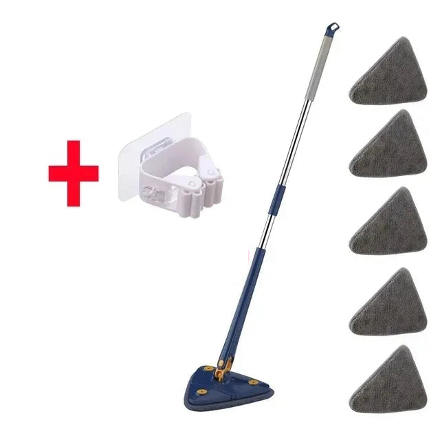 Mop Premium Triangular ZAFFIORA — Limpeza Eficiente com Design Sofisticado