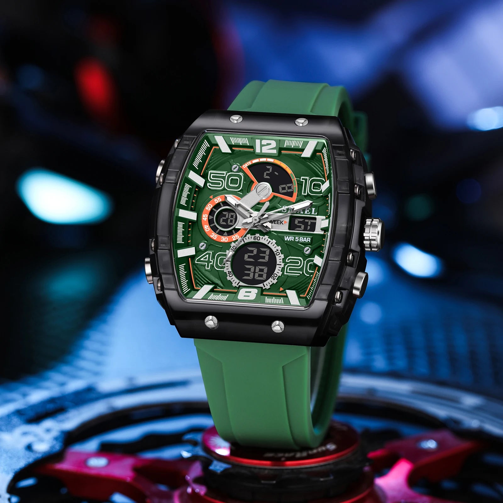 Relógio Masculino ZAFFIORA SMAEL 8109 – Sofisticação Esportiva para Homens que Valorizam Funcionalidade e Estilo