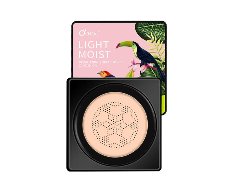 O'CHEAL Mushroom Cushion BB Cream ZAFFIORA – Base Líquida + Corretivo com Efeito Natural e Longa Duração