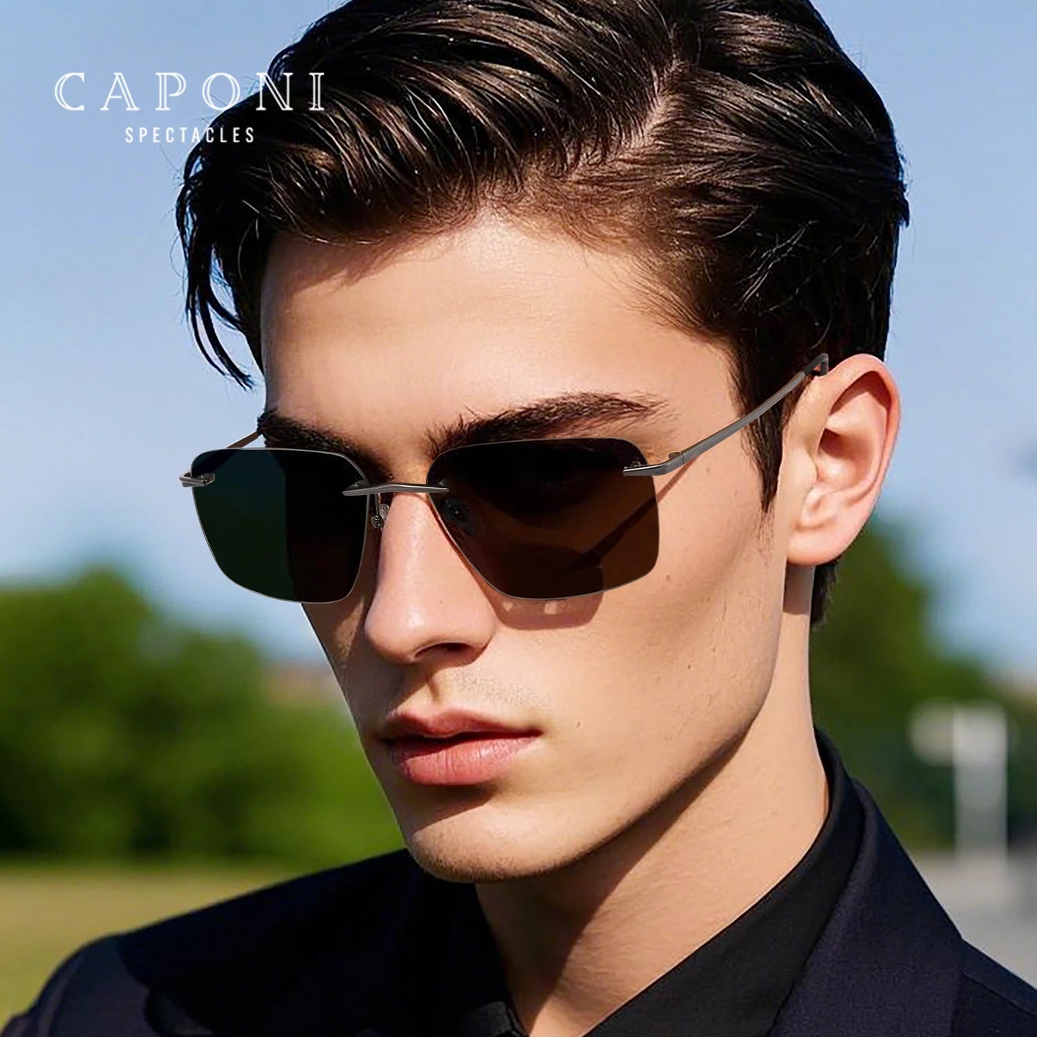 Óculos de Sol ZAFFIORA – Estilo Premium com Lentes Polarizadas e Armação em Titânio