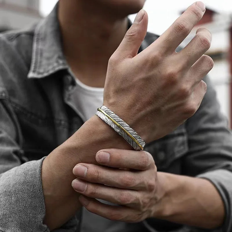 Pulseira Unissex PANJBJ em Prata Ajustável 20g – Design de Elos Clássicos, Leve e Sofisticada – ZAFFIORA