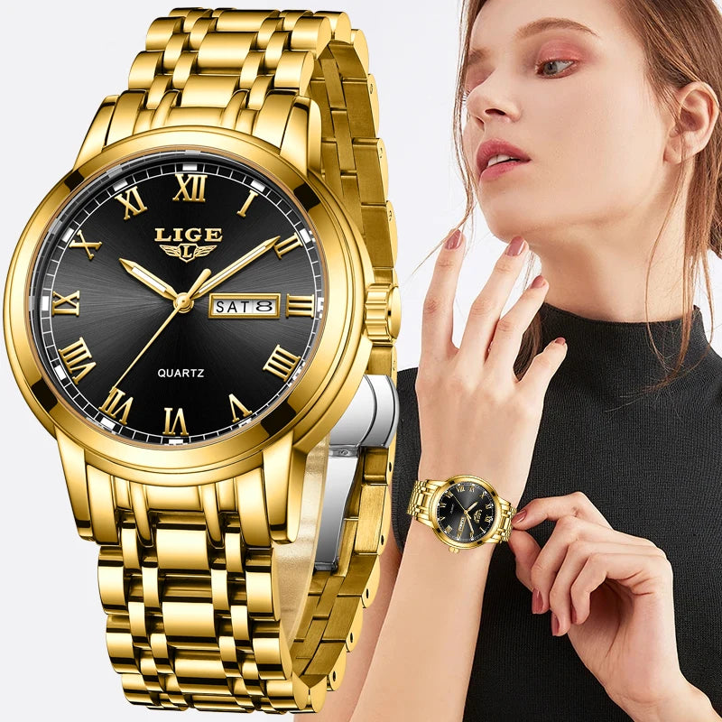 Relógio Feminino LIGE by ZAFFIORA — Alta Precisão e Estilo Refinado
