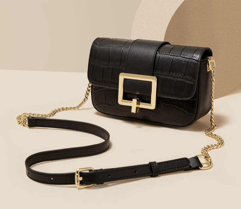 ZAFFIORA | Bolsa Feminina FOXER em Couro Legítimo – Design Exclusivo, Estilo Sofisticado