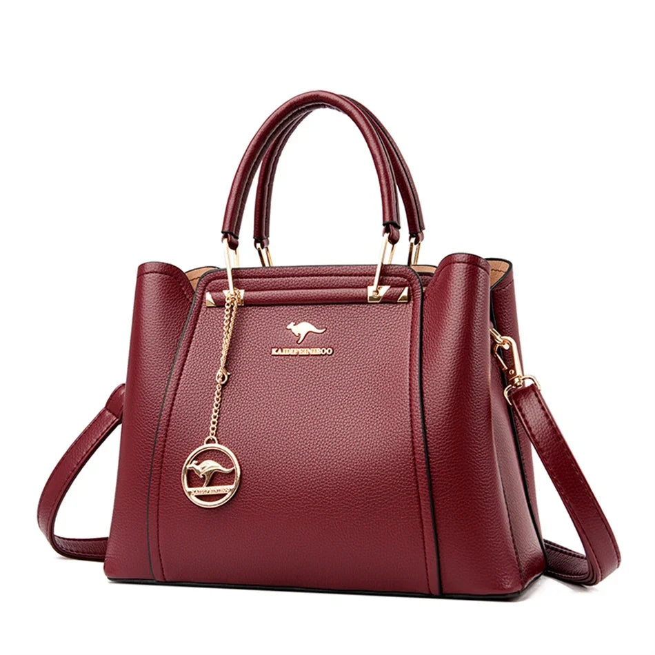 ZAFFIORA Bolsa VANDERWAH em Couro Split – Sofisticação Atemporal em Cada Detalhe