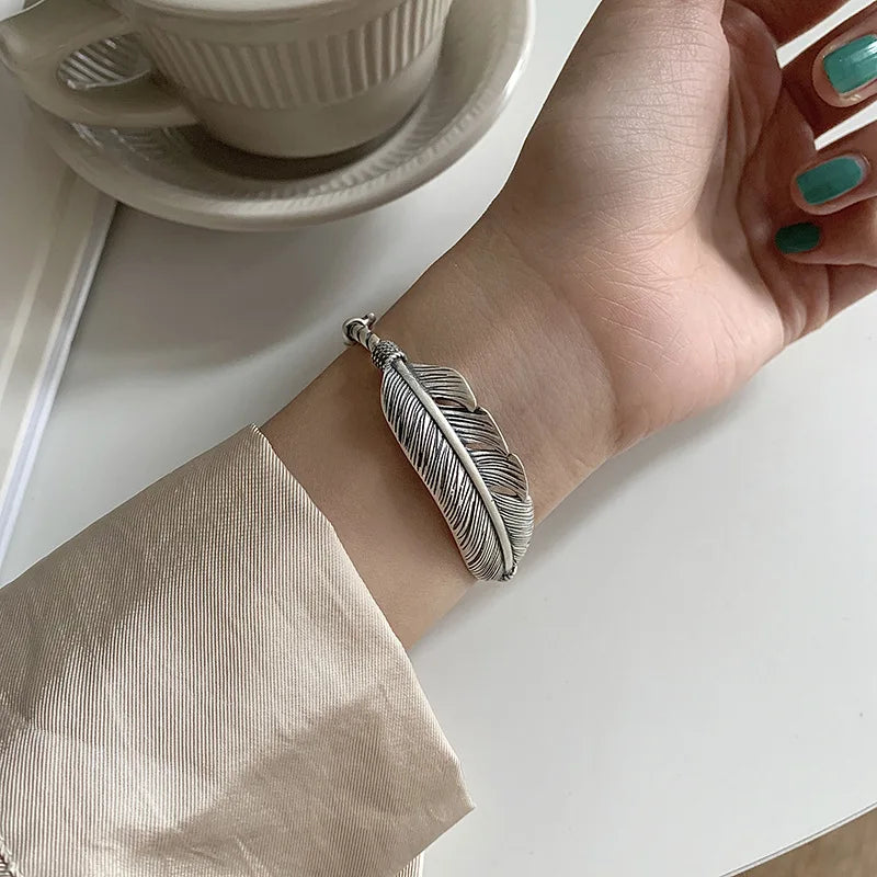 Pulseira Unissex PANJBJ em Prata Ajustável 20g – Design de Elos Clássicos, Leve e Sofisticada – ZAFFIORA