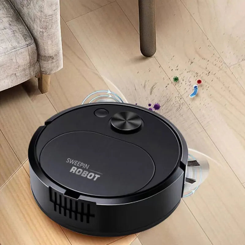 NOVO Aspirador de pó robô USB ZAFFIORA  3 em 1, inteligente, sem fio, 1500Pa, limpeza e varredura de piso para escritório doméstico
