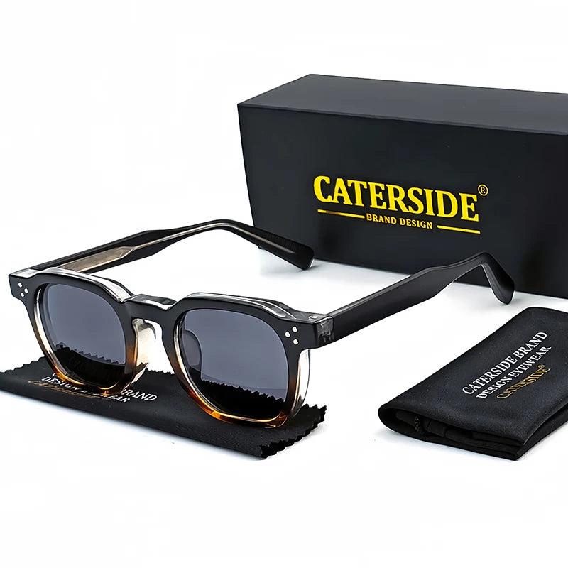 ZAFFIORA Óculos de Sol Masculino CATERSIDE Punk UV400 – Design Arrojado e Proteção Total