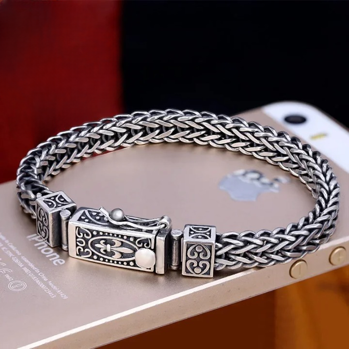 Pulseira Charm Bracelet D47 ZAFFIORA – Prata com Banho de Ouro Rosé, Unissex e Personalizável