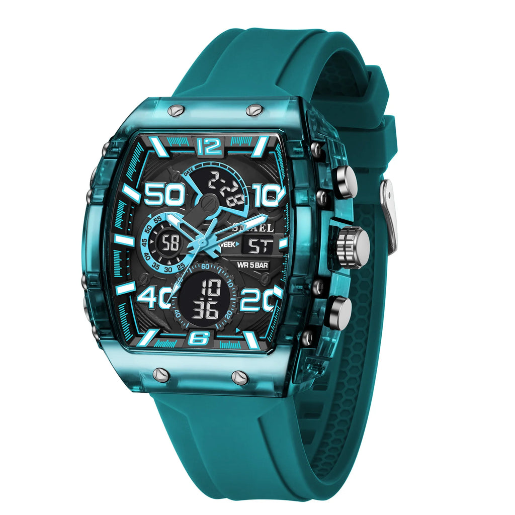 Relógio Masculino ZAFFIORA SMAEL 8109 – Sofisticação Esportiva para Homens que Valorizam Funcionalidade e Estilo
