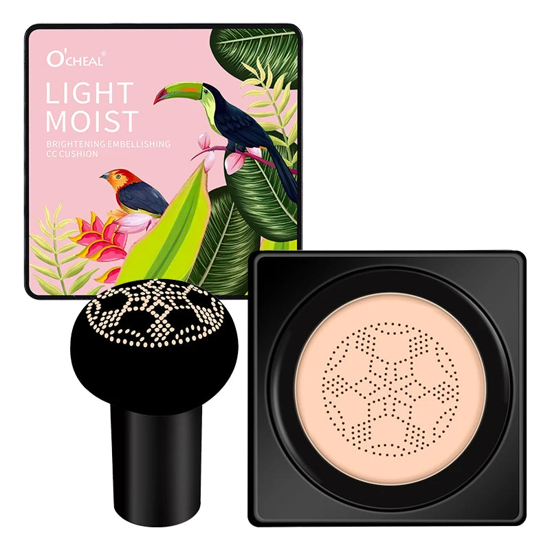 O'CHEAL Mushroom Cushion BB Cream ZAFFIORA – Base Líquida + Corretivo com Efeito Natural e Longa Duração