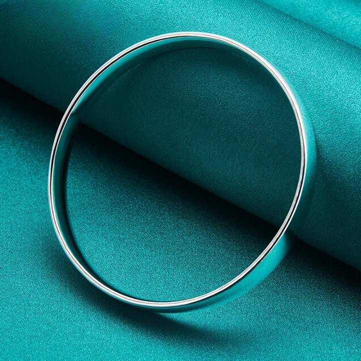 Pulseira Prata 925 Maciça Doteffil 10mm Lisa Unissex – ZAFFIORA