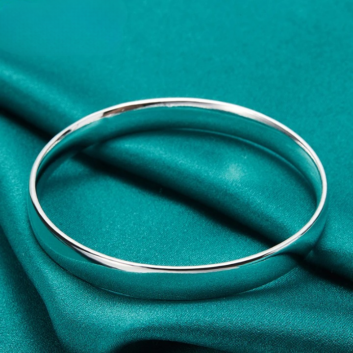 Pulseira Prata 925 Maciça Doteffil 10mm Lisa Unissex – ZAFFIORA