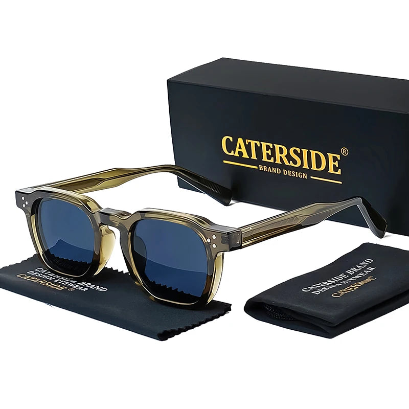 ZAFFIORA Óculos de Sol Masculino CATERSIDE Punk UV400 – Design Arrojado e Proteção Total
