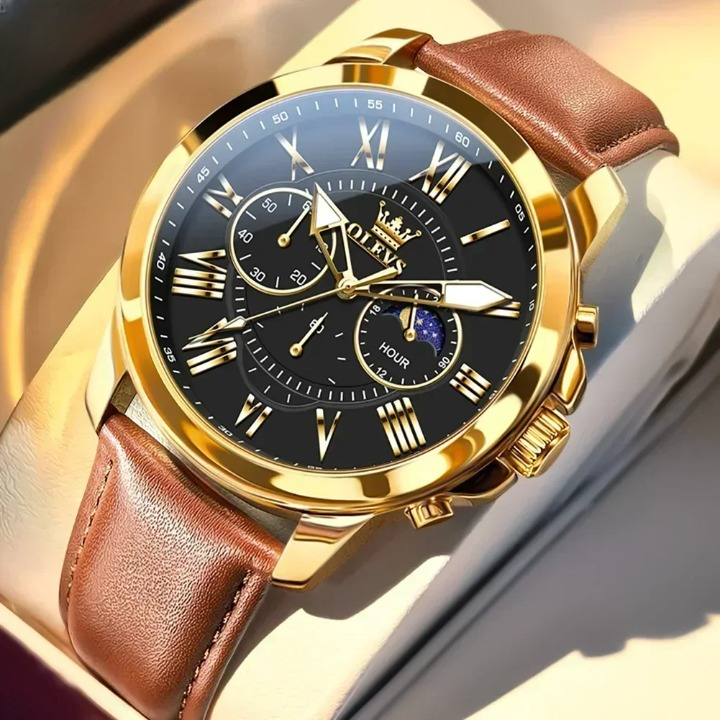 Relógio Masculino OLEVS 3632 by ZAFFIORA – Luxo, Durabilidade e Alta Performance com Design Sofisticado
