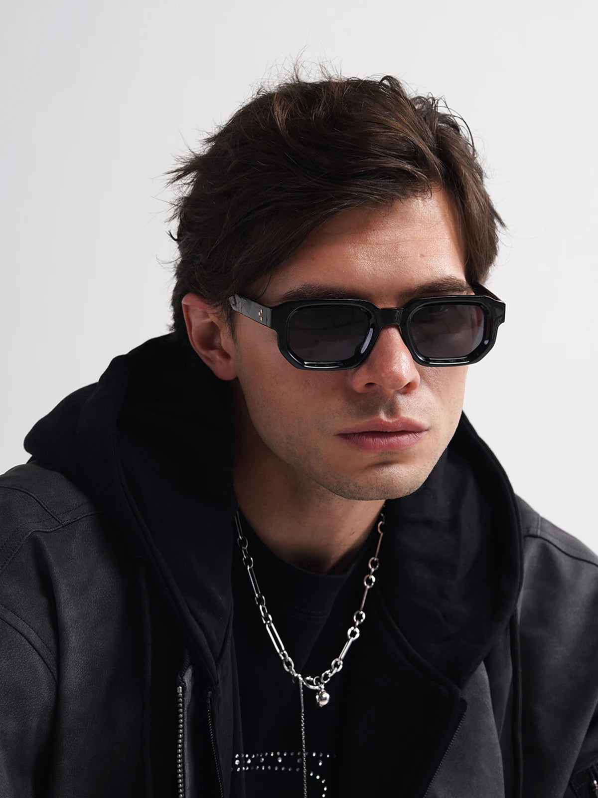 ZAFFIORA Óculos de Sol Masculino Ruiao 35100 – Retangular Premium | Lentes Degradê UV400