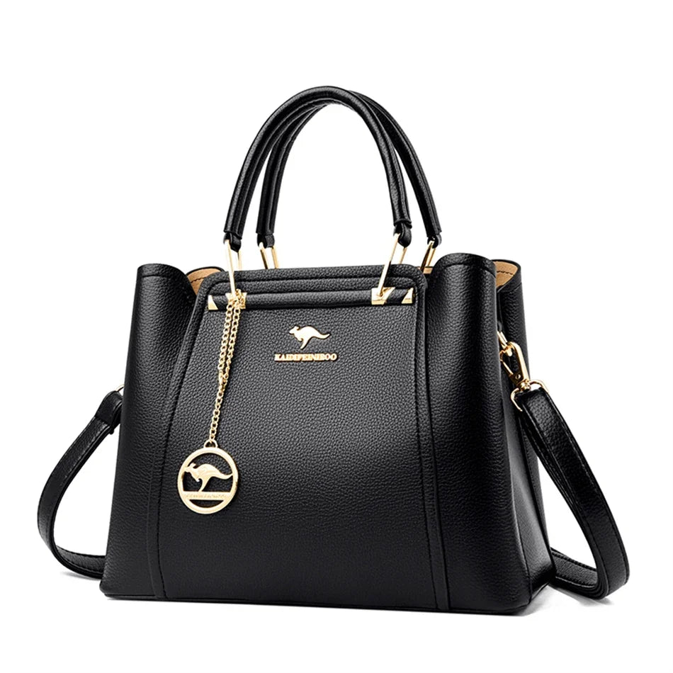 ZAFFIORA Bolsa VANDERWAH em Couro Split – Sofisticação Atemporal em Cada Detalhe