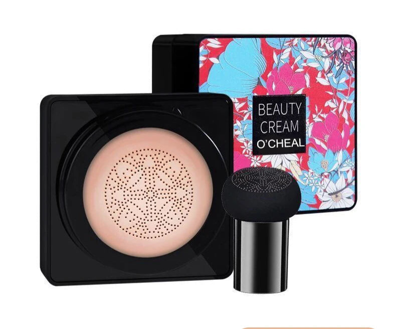 O'CHEAL Mushroom Cushion BB Cream ZAFFIORA – Base Líquida + Corretivo com Efeito Natural e Longa Duração