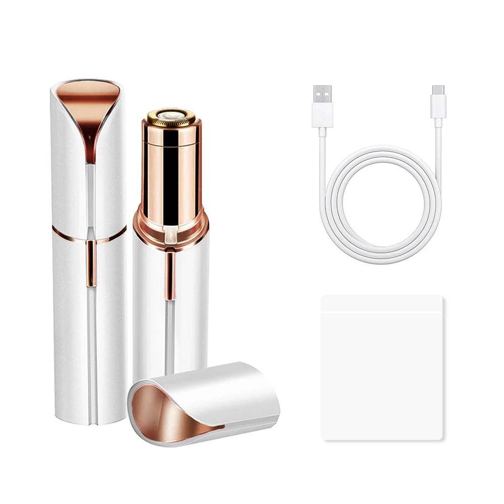 LANBENA Mini Depilador de Sobrancelha e Rosto – Design Discreto, Recarregável e Praticidade ZAFFIORA