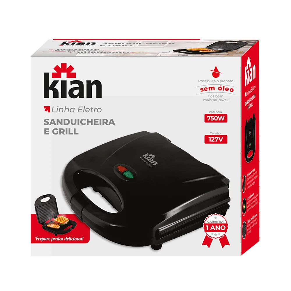 Grill Kian® 2 em 1 by ZAFFIORA — Praticidade e Elegância na Sua Cozinha