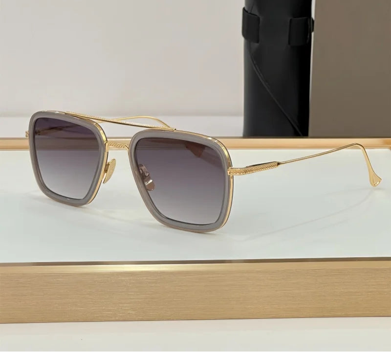 Óculos de Sol Quadrado Fabuvision Unissex por ZAFFIORA – Elegância e Conforto ao Sol