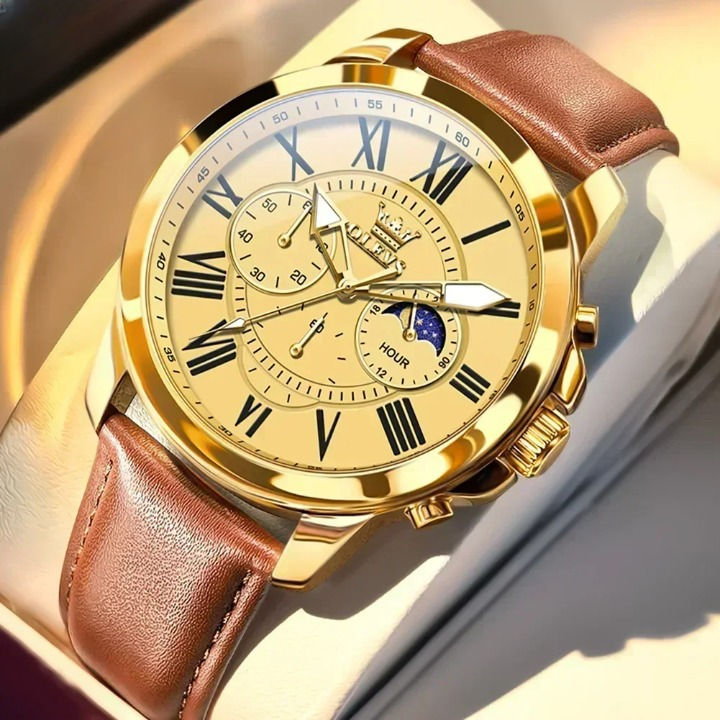Relógio Masculino OLEVS 3632 by ZAFFIORA – Luxo, Durabilidade e Alta Performance com Design Sofisticado