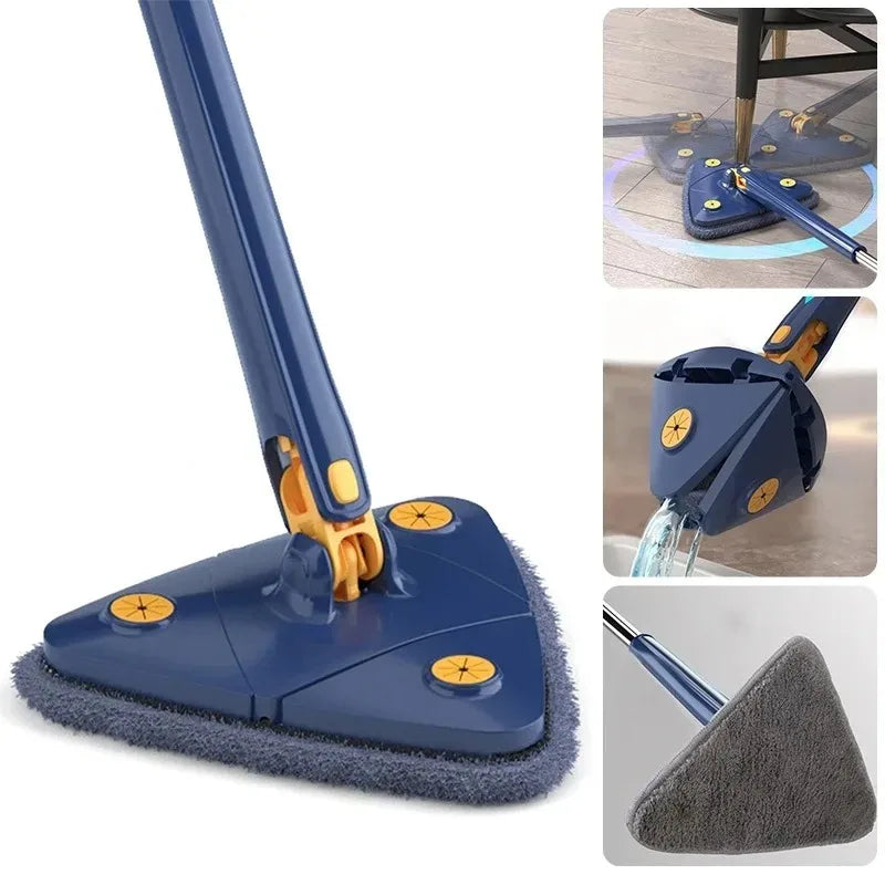 Mop Premium Triangular ZAFFIORA — Limpeza Eficiente com Design Sofisticado