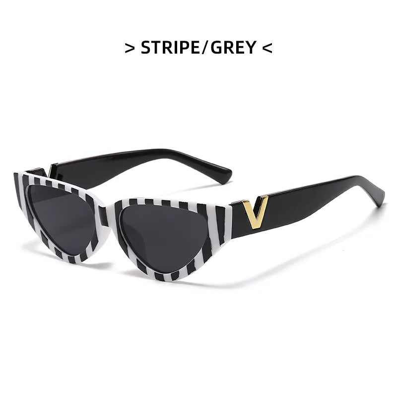 Óculos de Sol Feminino ZAFFIORA – Estilo Moderno com Lentes UV400 e Efeito Degradê Elegante