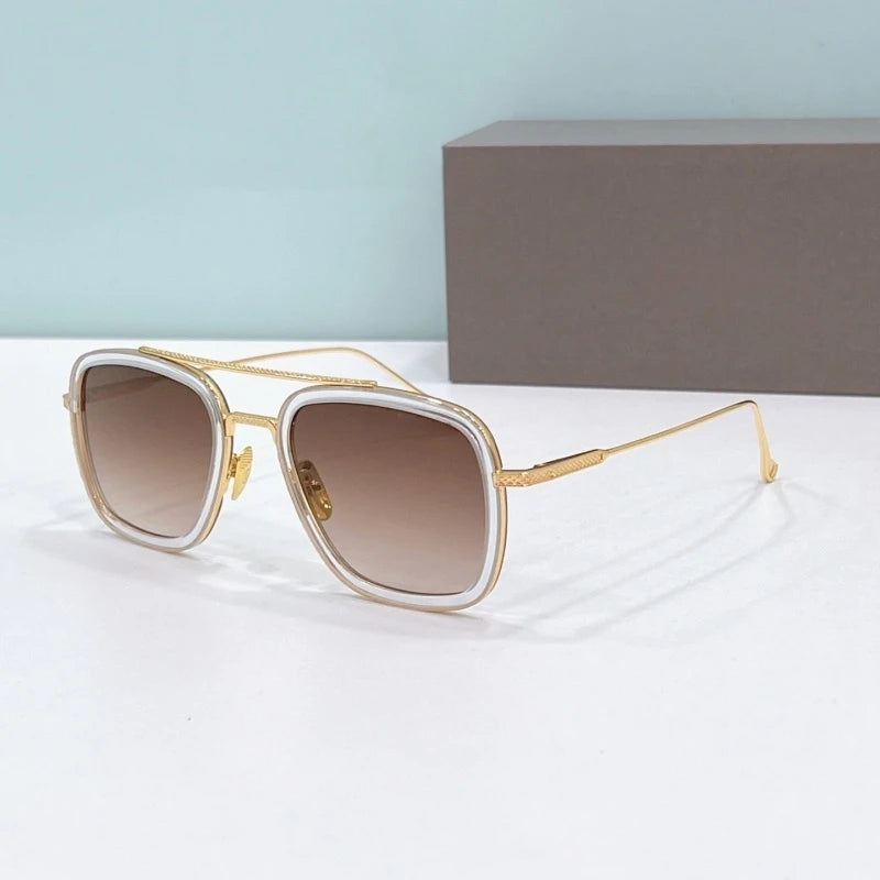Óculos de Sol Quadrado Fabuvision Unissex por ZAFFIORA – Elegância e Conforto ao Sol