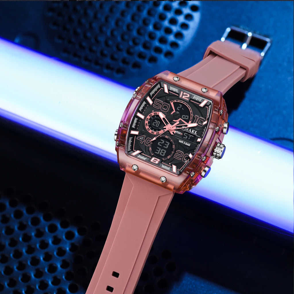 Relógio Masculino ZAFFIORA SMAEL 8109 – Sofisticação Esportiva para Homens que Valorizam Funcionalidade e Estilo