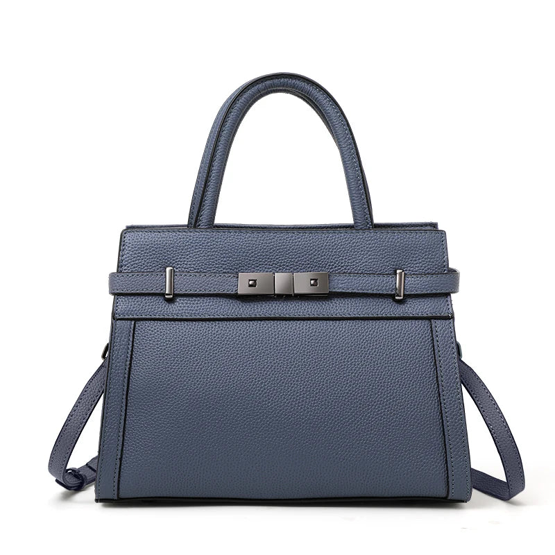 Bolsa de Couro Legitimo Aidrani – ZAFFIORA | Design Casual-Chic com Toque de Luxo