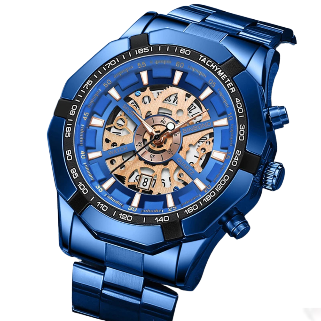 ZAFFIORA | Relógio Masculino BINBOND Quartz – Elegância, Precisão e Resistência
